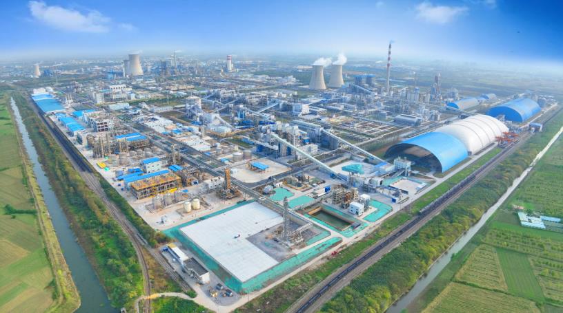 華塑股份廠(chǎng)區(qū)鳥(niǎo)瞰圖。張洋洋攝